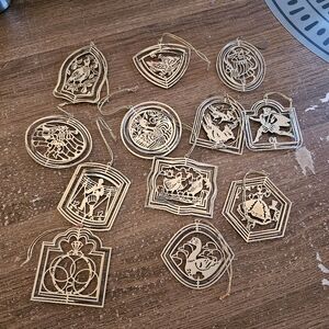 International Silver Company 12 Days of Christmas Ornaments Classic Song‎ Carol